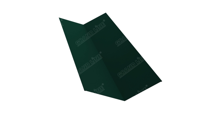 Планка ендовы верхней 145х145 0,5 PE с пленкой RAL 6005 зеленый мох (2м)