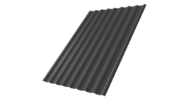 Профнастил С20R 0,5 Rooftop Бархат RAL 7016 антрацитово-серый