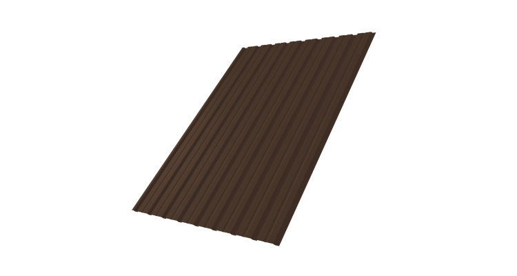 Профнастил С10В Grand Line 0.5 PurLite Мatt RAL 8017 шоколад