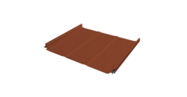 Кликфальц Pro Line Grand Line 0,5 Satin Matt с пленкой на замках RAL 8004 терракота