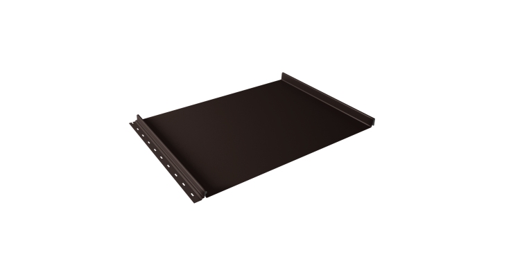 Кликфальц Grand Line 0,5 Satin Matt TX с пленкой на замках RAL 8017 шоколад