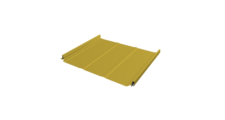 Кликфальц Pro Line Grand Line 0,45 PE с пленкой на замках RAL 1018 цинково-желтый