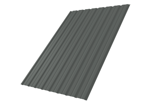 Профнастил С10В 0.45 PE RAL 7005 мышино-серый