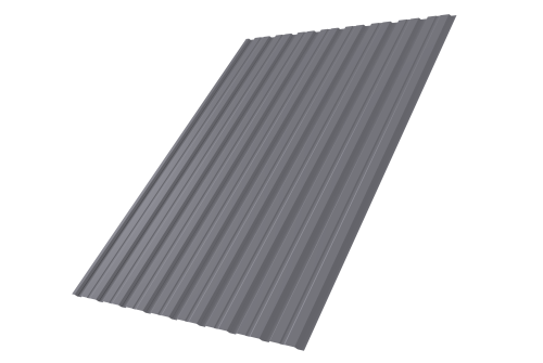 Профнастил С10В 0.5 Satin RAL 7004 сигнальный серый