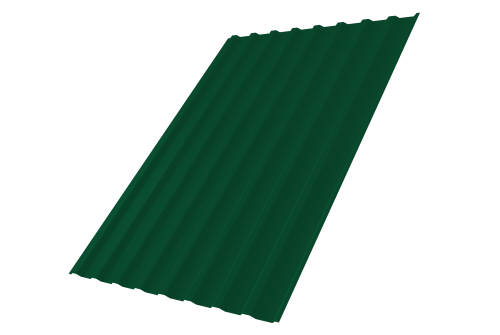 Профнастил С20В 0,45 PE RAL 6005 зеленый мох