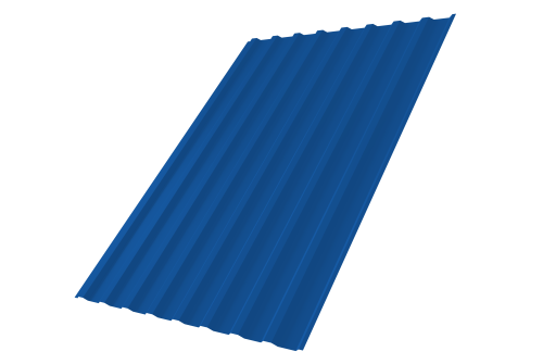 Профнастил С20В 0,5 Satin RAL 5005 сигнальный синий