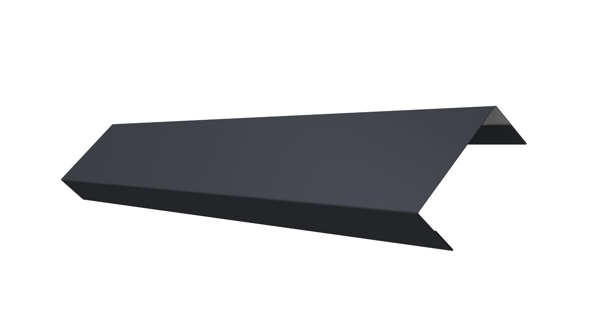 Ламель обратная 125 забора жалюзи Texas 0.5 Satin с пленкой RAL 7024 мокрый асфальт