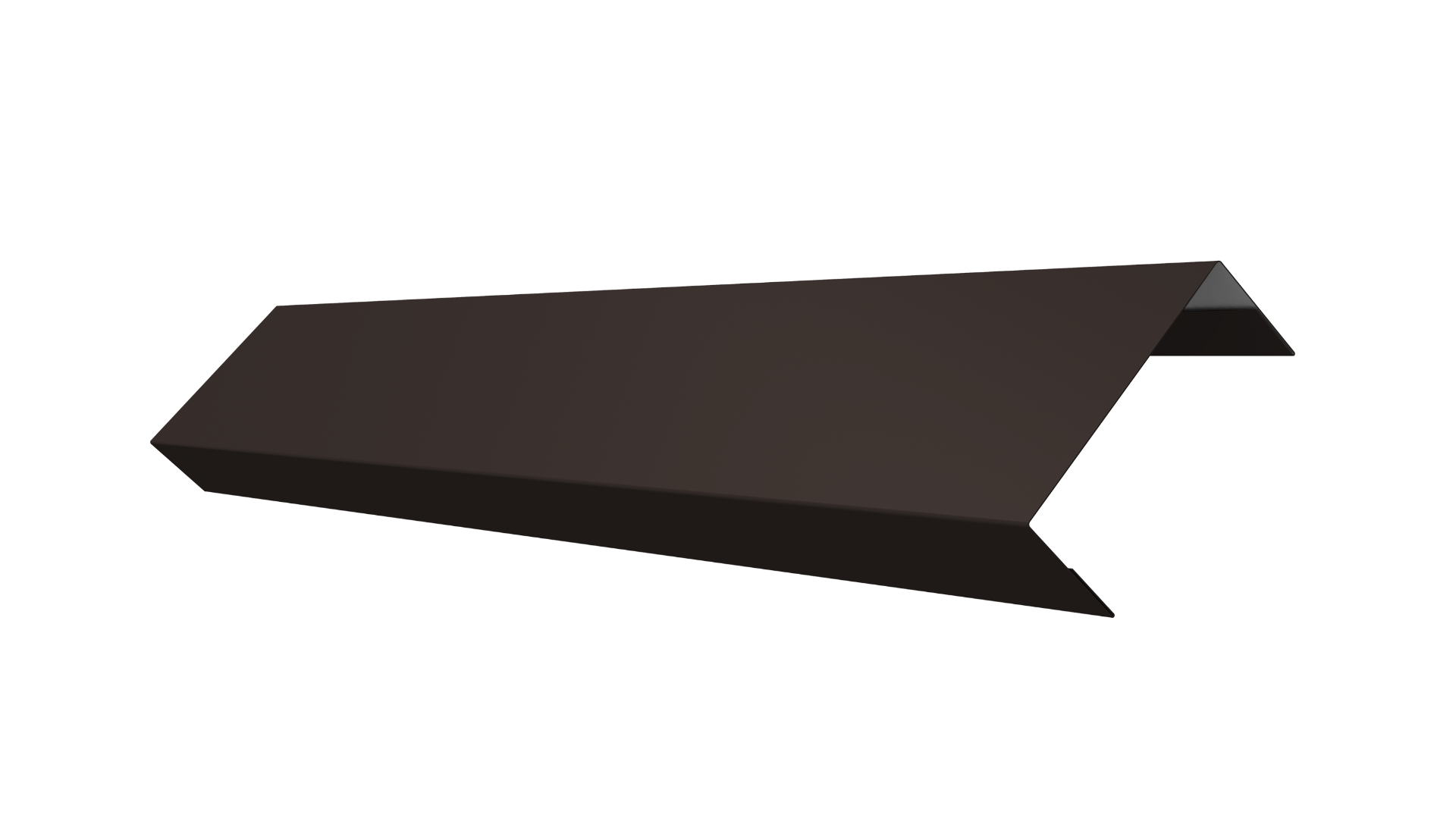 Ламель обратная 125 забора жалюзи Texas 0.5 Satin с пленкой RR 32 темно-коричневый