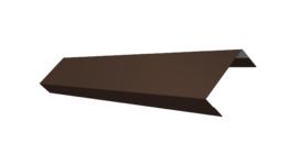 Ламель обратная 125 забора жалюзи Texas 0.5 Satin Matt с пленкой RAL 8017 шоколад