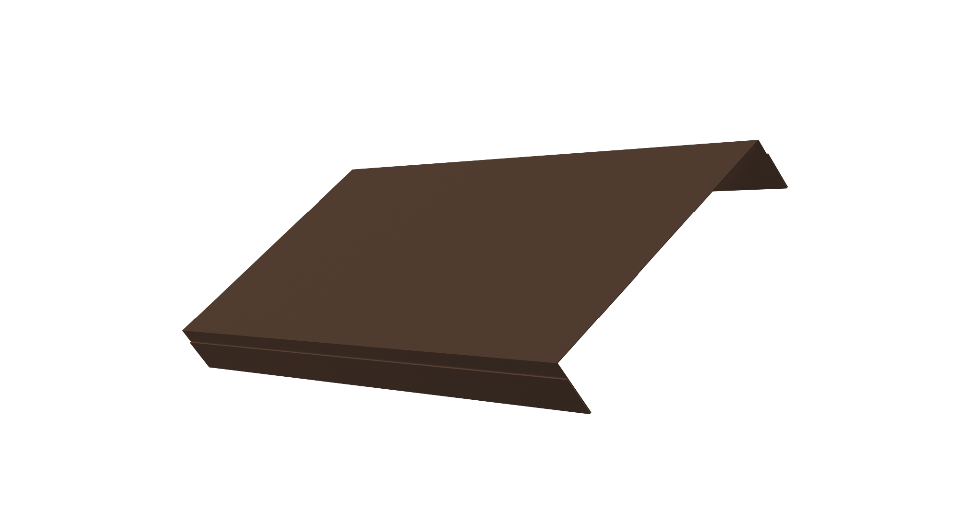 Ламель обратная 150 забора жалюзи Texas 0.5 Satin Matt с пленкой RAL 8017 шоколад