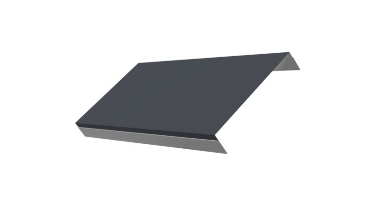 Ламель обратная 150 забора жалюзи Texas 0.5 Satin Matt с пленкой RAL 7024 мокрый асфальт