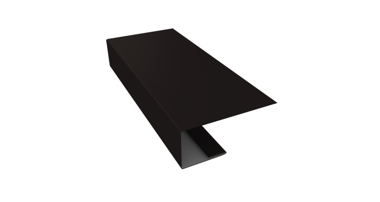 J-Профиль 18мм 0,5 Satin с пленкой RAL 9005 черный (3м)