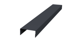 Крышка 45х20 жалюзи Texas 0,45 Drap RAL 7024 мокрый асфальт (2м)