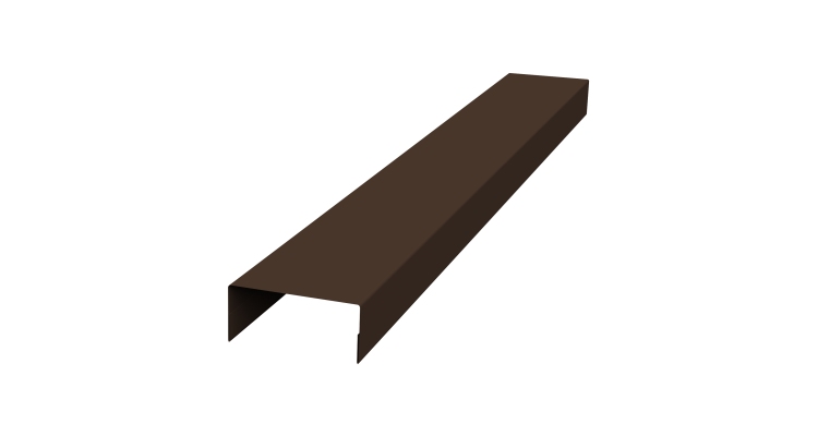 Крышка 45х20 жалюзи Texas 0,45 Drap TR RAL 8017 шоколад (3м)