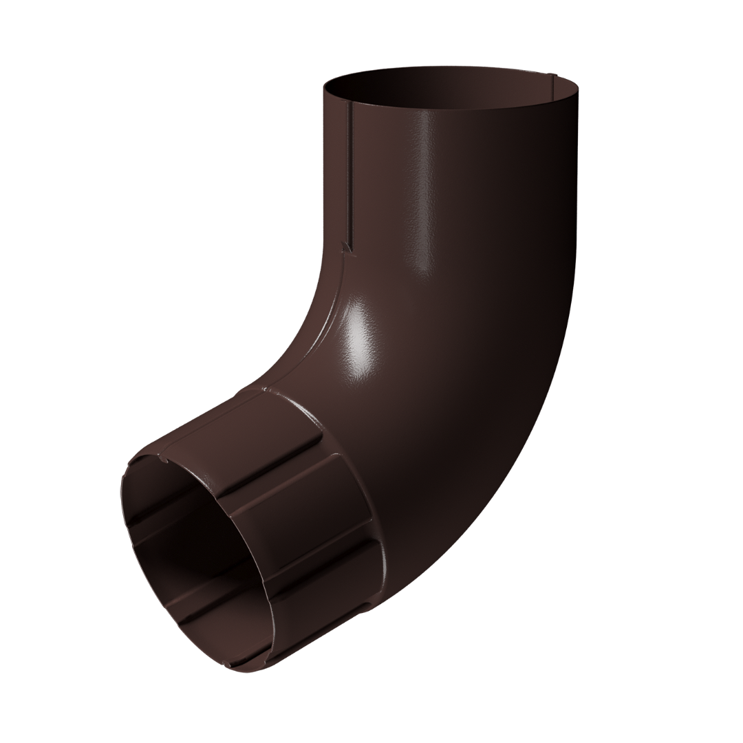 Колено для водосточной трубы 72˚ Stal Premium, шоколад