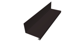 Планка примыкание нижнее к трубе для Кликфальц Pro 0,45 Drap ST RAL 9005 черный (3м)