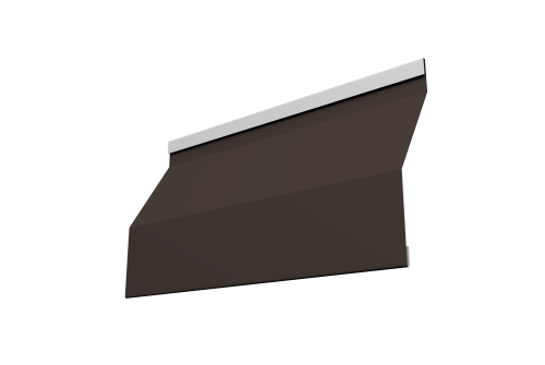 Ламель забора жалюзи Milan Slim 0,5 Drap RR 32 темно-коричневый