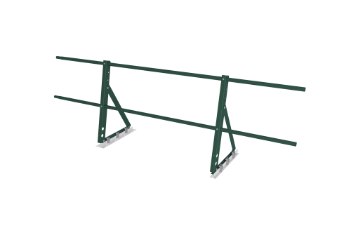 Ограждение кровельное на фальц Optima 0,65х2м RAL 6005