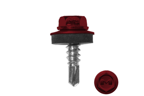 Саморез по металлу Daxmer 5,5х19 RAL 3003 (250) сверло №3